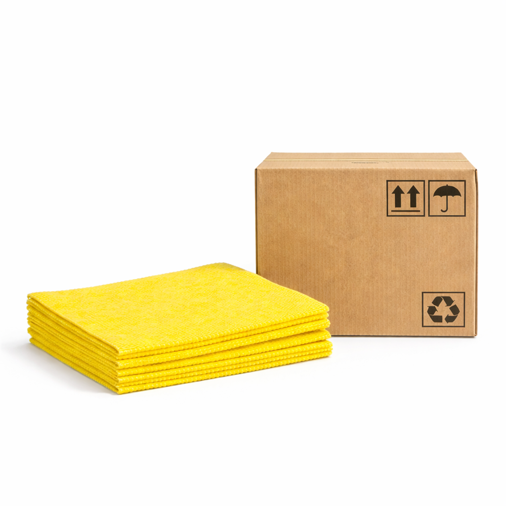 Diversey - Suma Lavette, Küchenhygienetuch mit Keimstopp, Farbe: Gelb, 1 Karton à 6 x 25 Stück