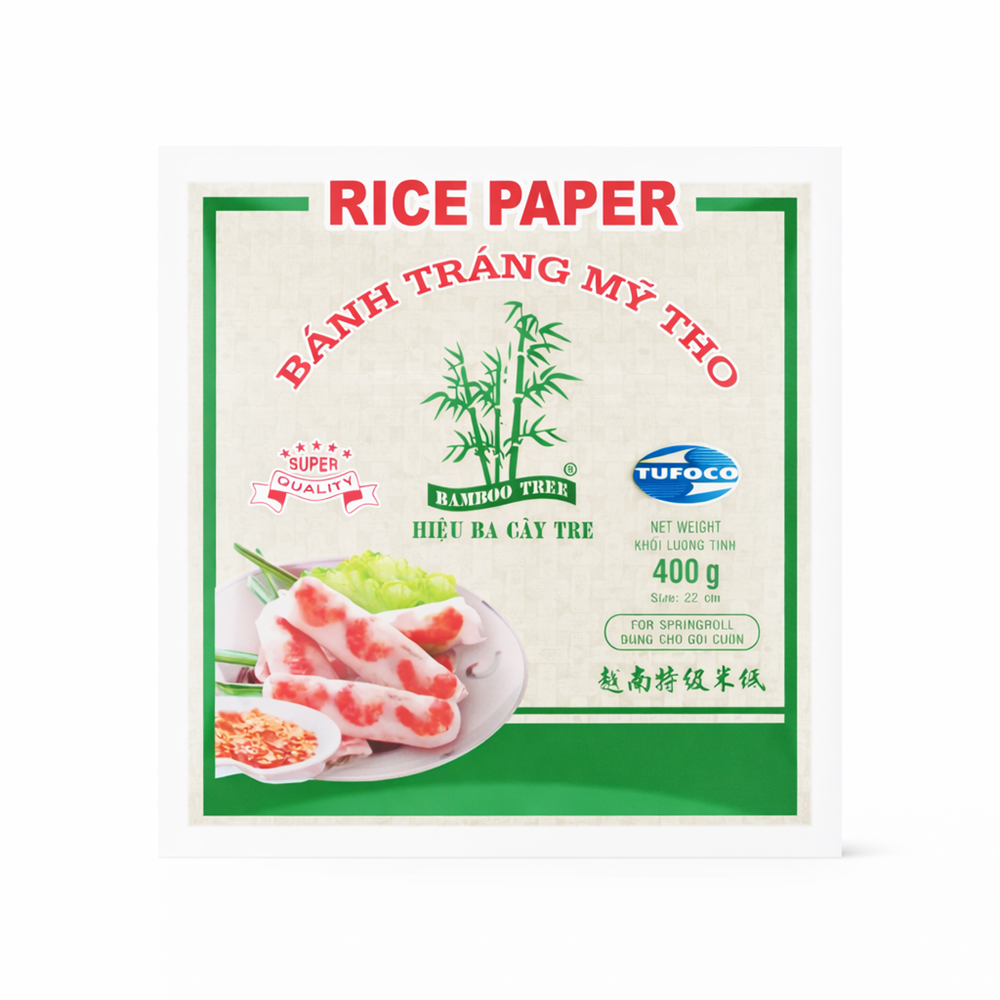 Duy Anh - Reispapier, Viereckig, Blatt, 22 cm - 1 x 400 g Pack