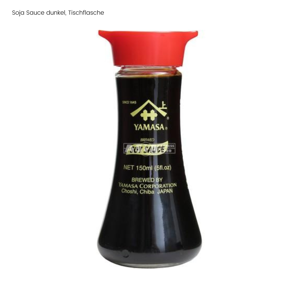 Soja Sauce dunkel, Tischflasche - 12 x 150 ml Flasche