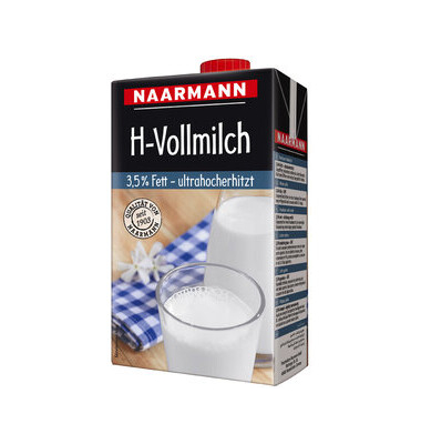 Naarmann -  H-Milch, 3,5% Fettgehalt,1 Karton á 12 x 1 L