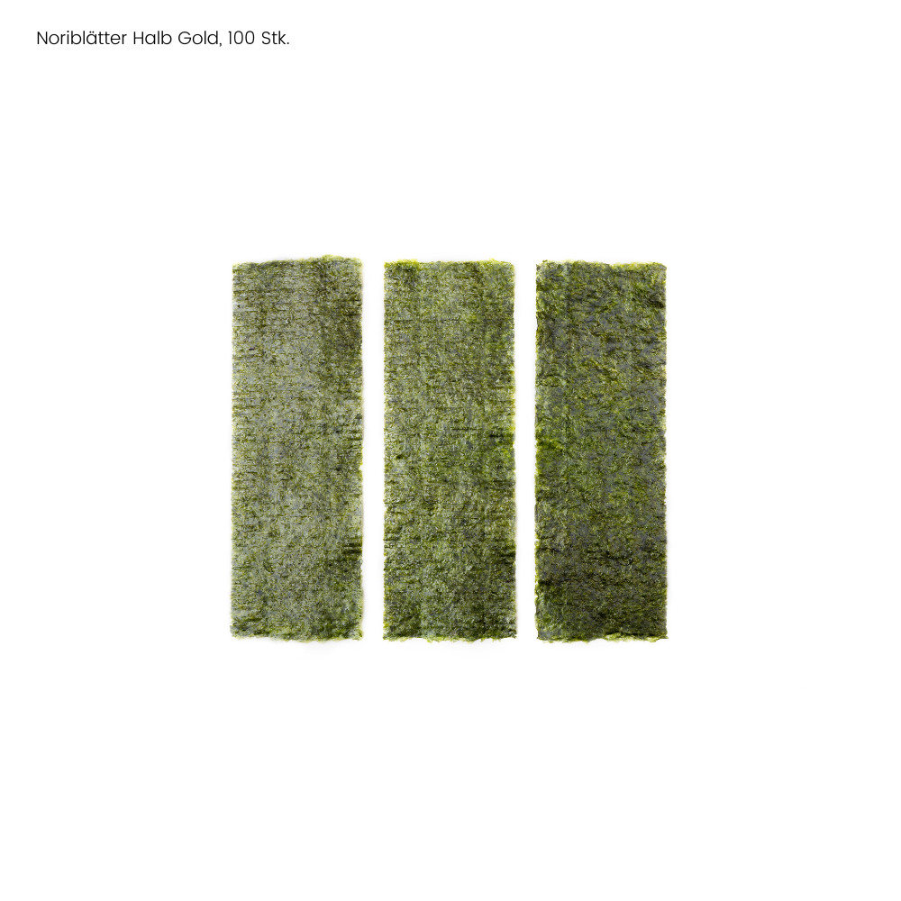 Noriblätter Halb Gold - 10 x 100 Stück Karton