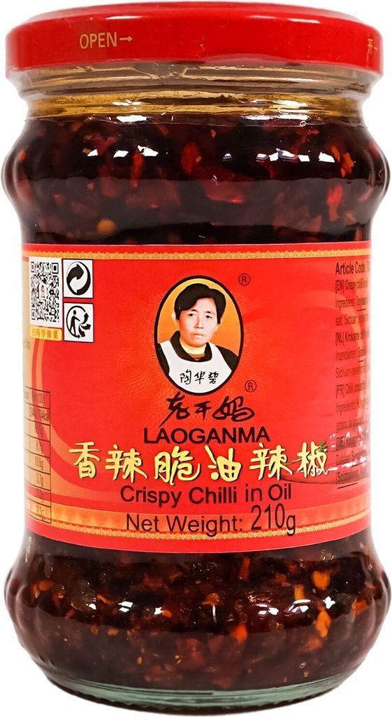 Lao Gan Ma - Crispy Chilli-Öl, 1 x 670 g Glas
