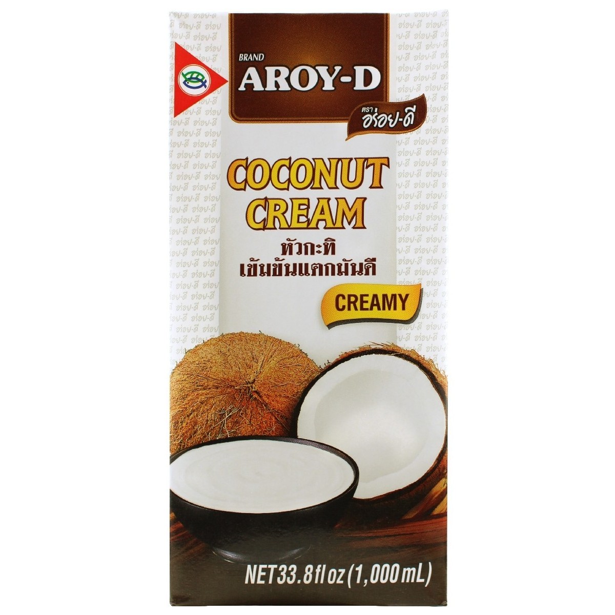 Aroy D - Kokosmilch, 20 - 22% Fett , 1 x 1 Liter Pack