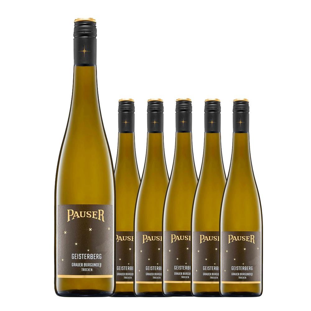 Weingut Pauser - Grauer Burgunder, trocken, 2023, 1 Karton à  6 x 1 L Flaschen