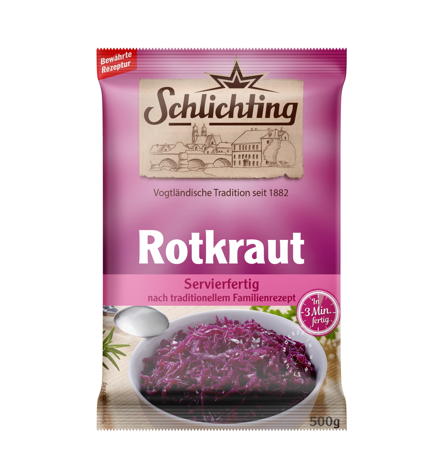 Schlichting - Rotkohl, 1 x 500 g Beutel