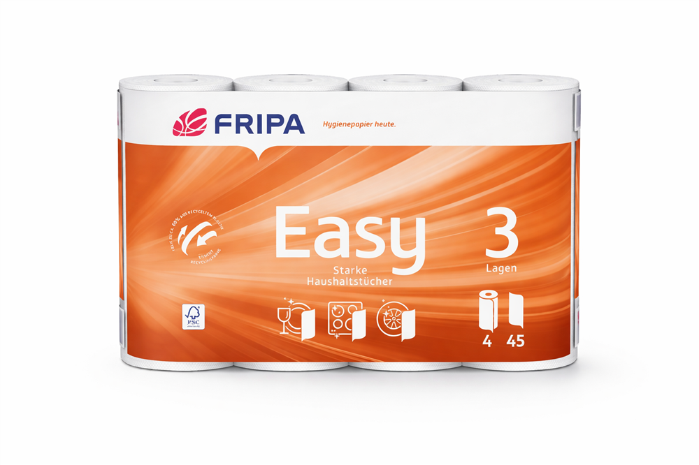 Küchenrolle, 3 lagig, 1 x 4er Pack à 45 Blatt