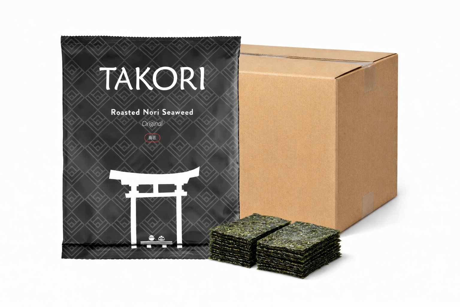 Takori - Noriblätter, Halb, Gold, 1 Karton à 25 x 100 Stück