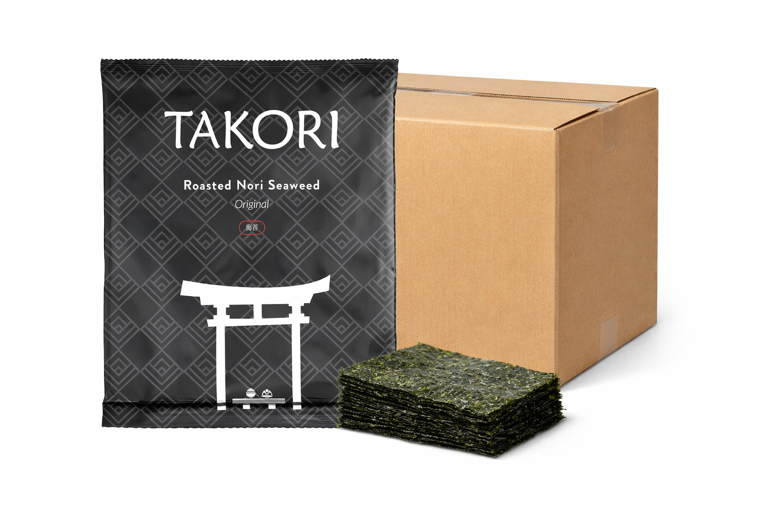 Takori - Noriblätter, Ganz, Gold, 10 x 50 Stück Karton