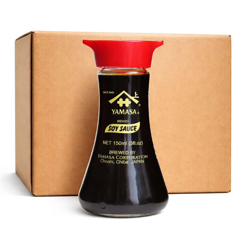 Yamasa - Soja Sauce dunkel, Tischflasche, 1 Karton à 12 x 150 ml Flasche